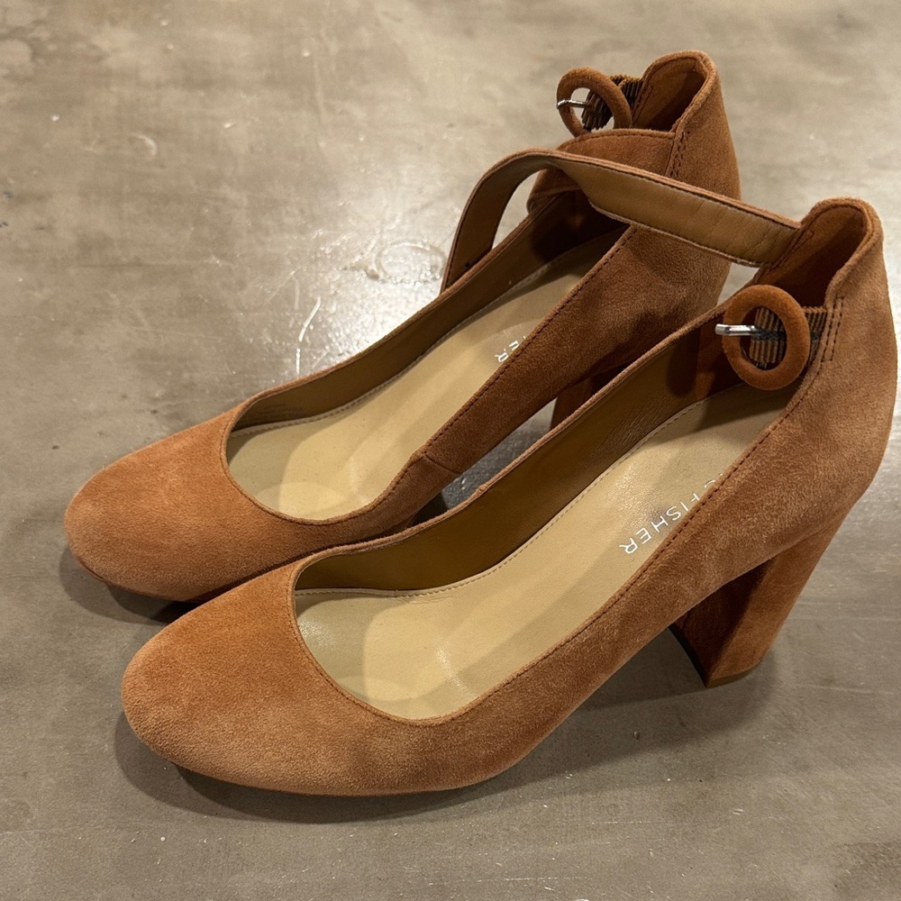 Marc Fisher Brown Suede Women's Heels